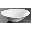 ceramic porcelain bone china crockery morden contemporary unique oval bowl